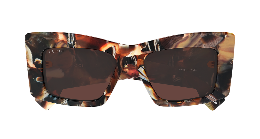 Sunčane naočale gucci gg2268s 001 havana cat eye femenino veličina 53mm - Detaljni prikaz