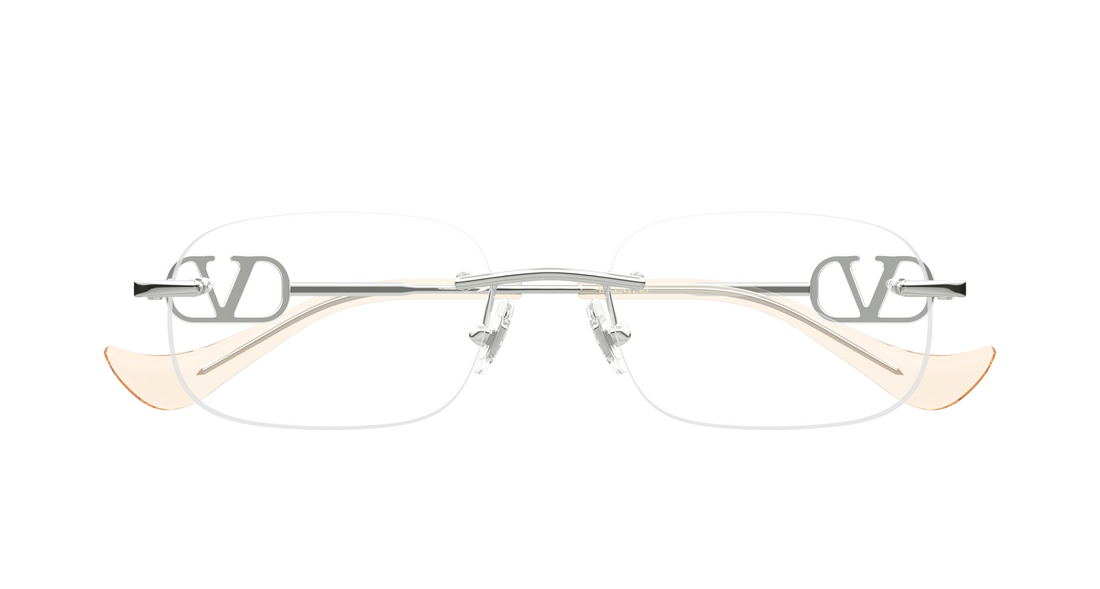 Lunettes de vue valentino vg0034o 001 plateado round/oval/panthos femenino taille 53mm - Vue détaillée