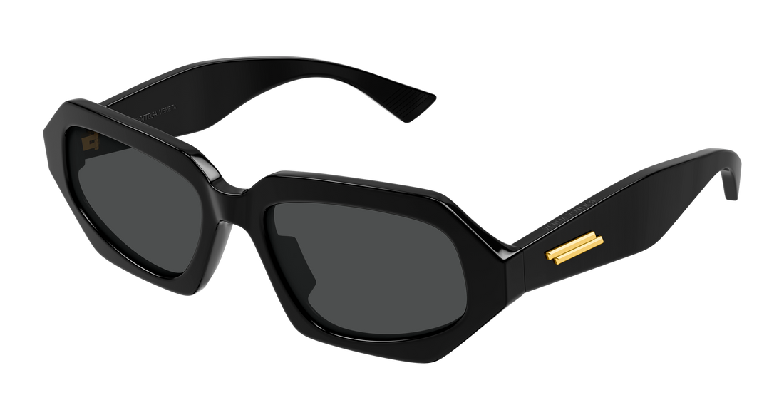 Occhiali da sole bottega veneta bv1502s 001 negro rectangular / squared unisex taglia 54mm - Vista principale