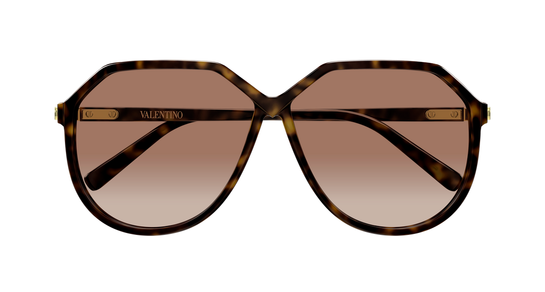 Occhiali da sole valentino vg0026s 002 havana geometrical/directional femenino taglia 61mm - Vista dettagliata