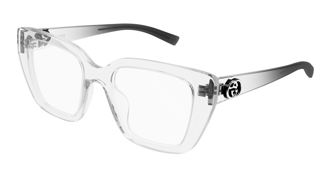 Lunettes de vue gucci gg2028o 004 transparente cat eye femenino taille 50mm - Vue principale