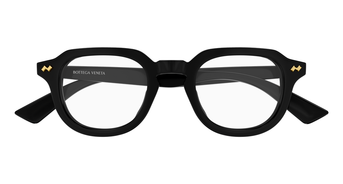 Dioptrijske naočale bottega veneta bv1505o 005 negro round/oval/panthos masculino veličina 48mm - Detaljni prikaz
