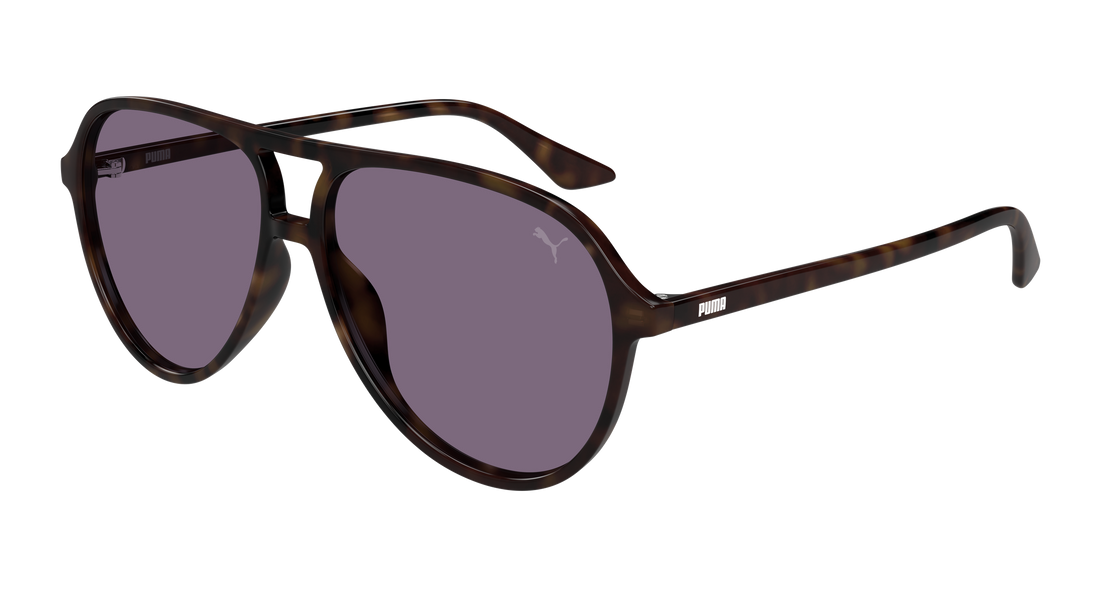Sunglasses puma pu0523s 003 havana pilot/navigator masculino size 58mm - Main view