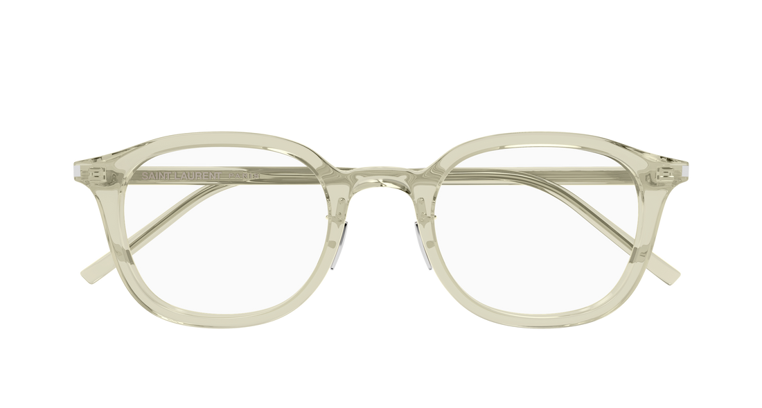 Lunettes de vue saint laurent sl 959/j 004 verde round/oval/panthos masculino taille 49mm - Vue détaillée