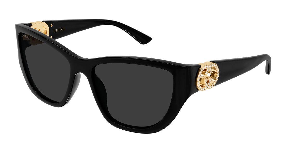 Sunglasses gucci gg2122s 002 negro cat eye femenino size 56mm - Main view