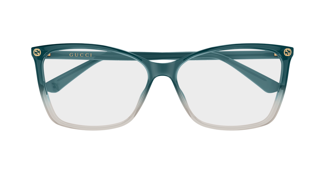 Lunettes de vue gucci gg0025o 024 gris cat eye femenino taille 58mm - Vue détaillée