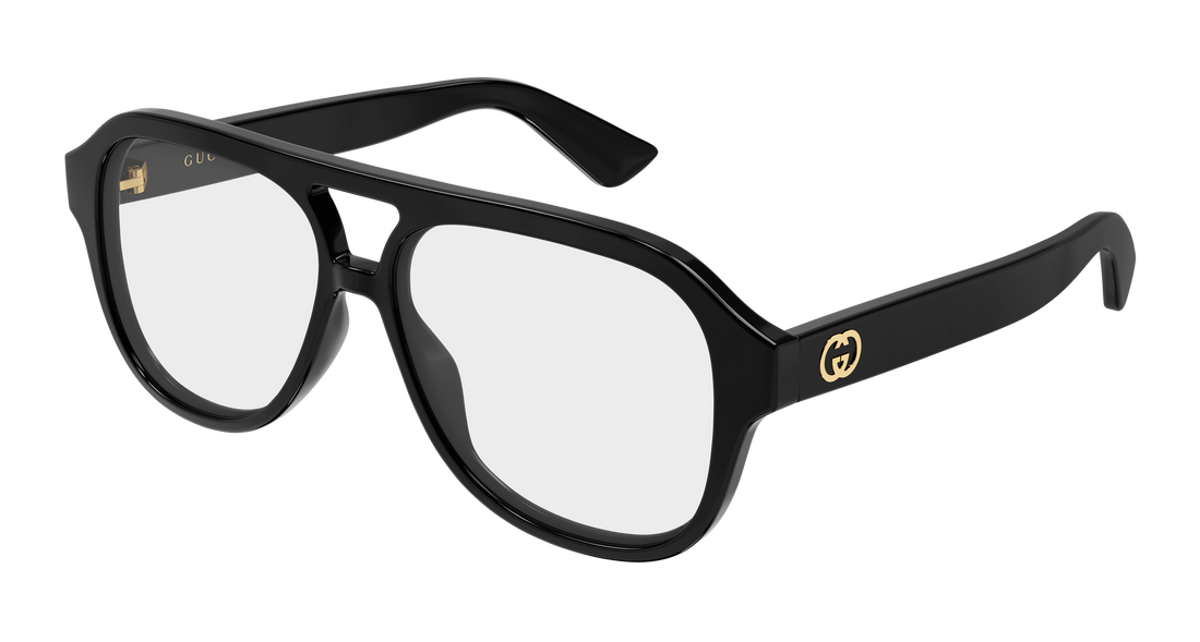 Dioptrijske naočale gucci gg2192o 001 negro pilot/navigator femenino veličina 55mm - Glavni prikaz