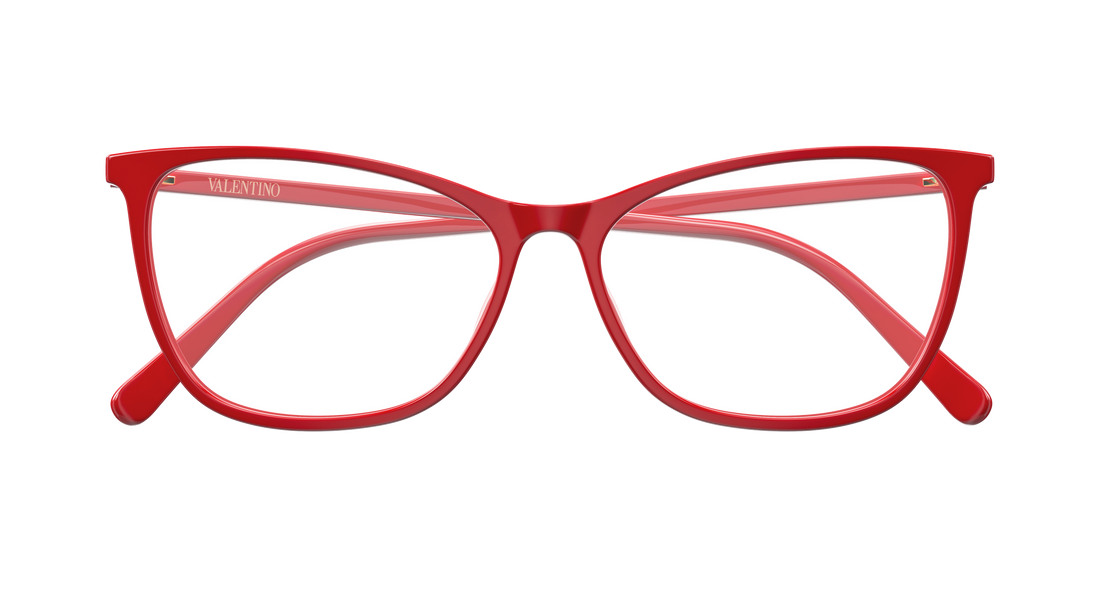 Briller valentino vg0024o 009 rojo cat eye femenino størrelse 56mm - Detaljeret visning