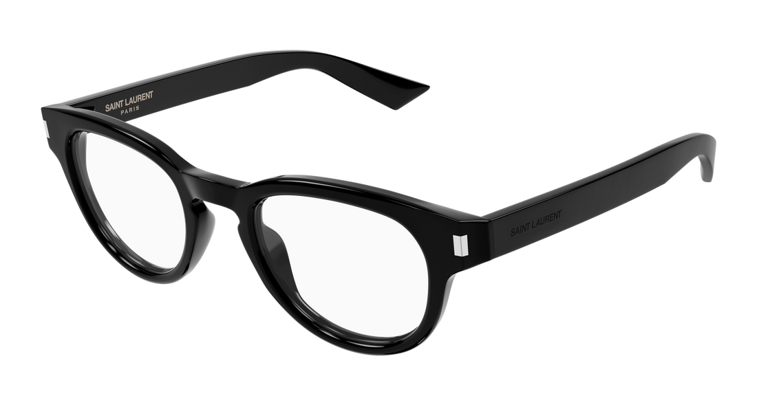 Occhiali da vista saint laurent sl 876 opt 001 negro round/oval/panthos masculino taglia 48mm - Vista principale