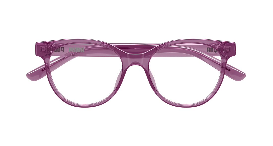 Occhiali da vista puma pj0090o 005 violeta cat eye infantil taglia 47mm - Vista dettagliata