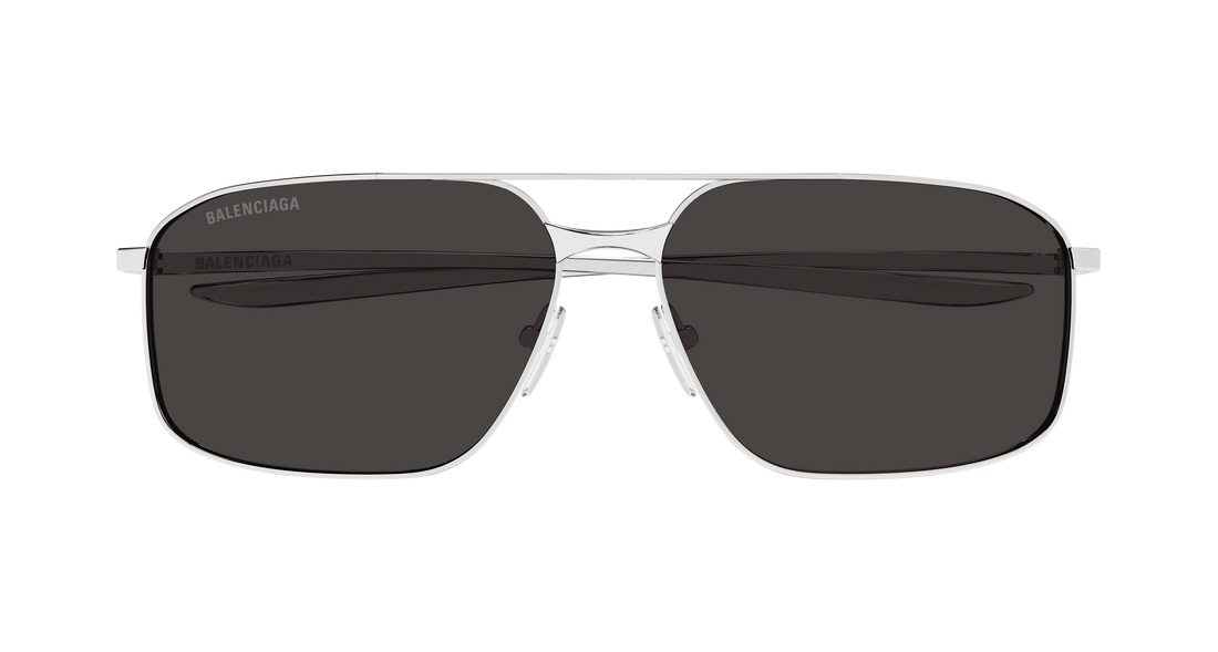 Solbriller balenciaga bb0492s 001 plateado pilot/navigator masculino størrelse 64mm - Detaljeret visning