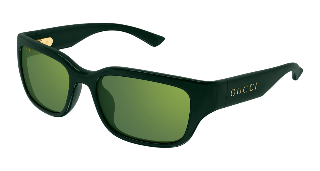 Sunčane naočale gucci gg2241sk 003 verde rectangular / squared masculino veličina 56mm - Glavni prikaz