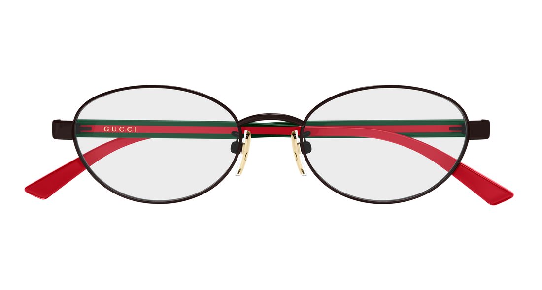 Occhiali da vista gucci gg2145oj 002 marron round/oval/panthos femenino taglia 52mm - Vista dettagliata