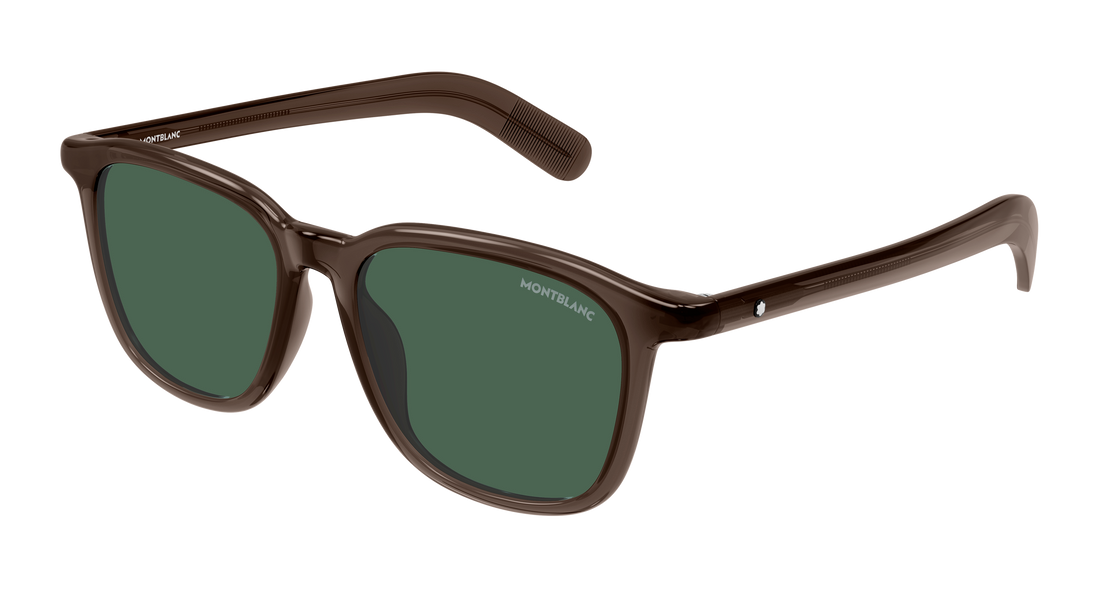 Occhiali da sole montblanc mb0497s 002 marron rectangular / squared masculino taglia 52mm - Vista principale