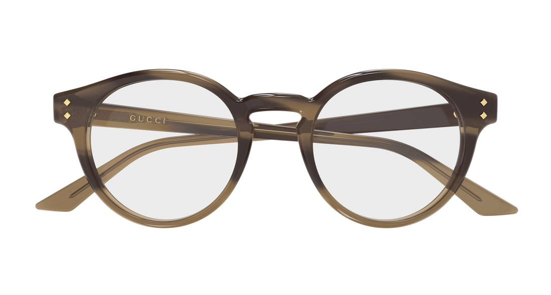 Briller gucci gg2133o 004 havana round/oval/panthos masculino størrelse 48mm - Detaljeret visning