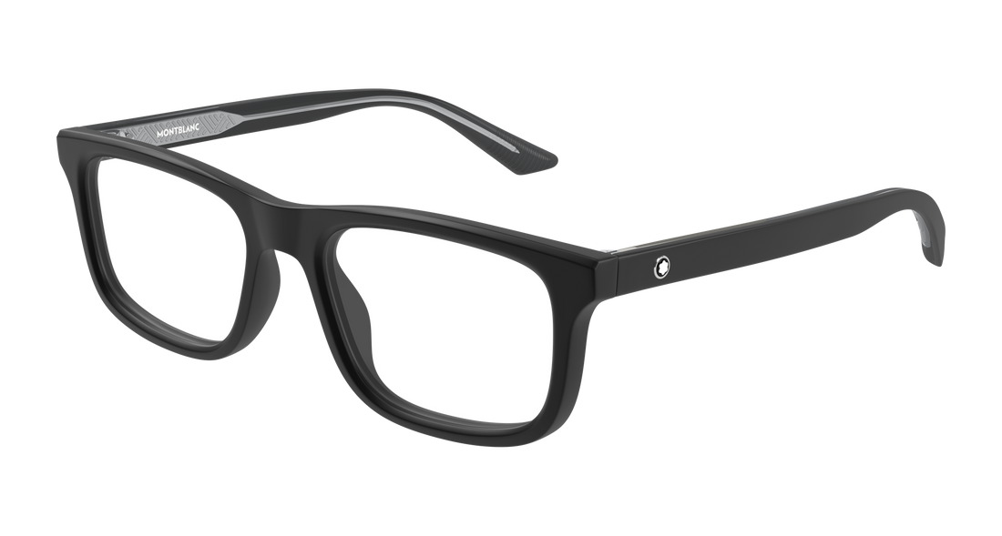 Occhiali da vista montblanc mb0457o 007 negro rectangular / squared masculino taglia 57mm - Vista principale
