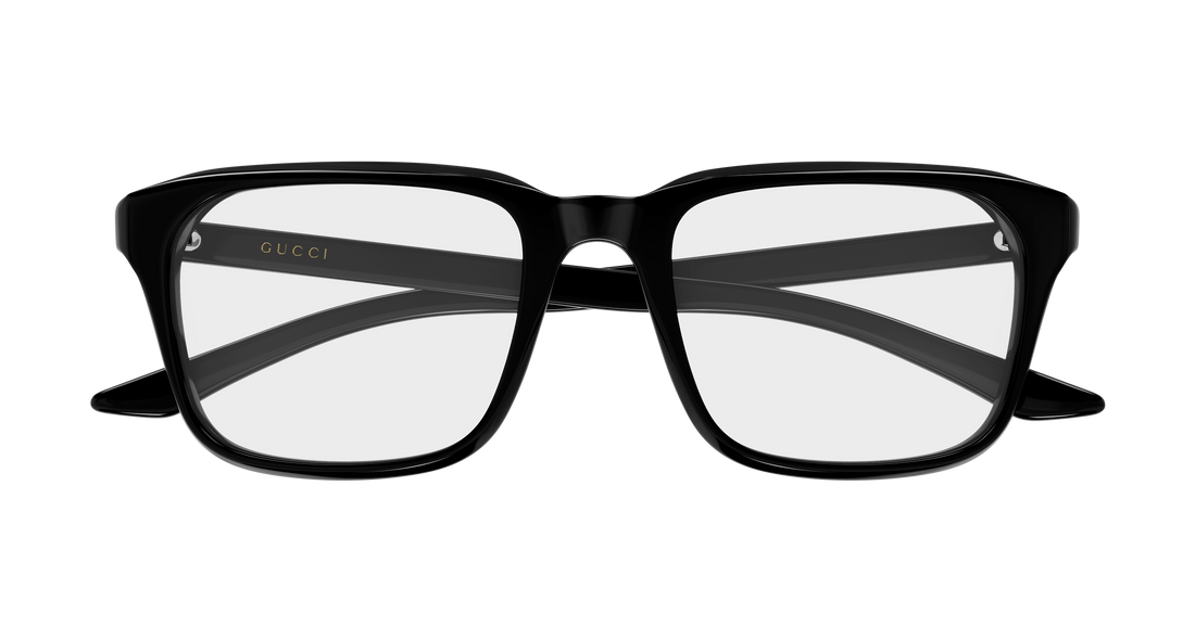 Occhiali da vista gucci gg2081o 005 negro rectangular / squared masculino taglia 53mm - Vista dettagliata