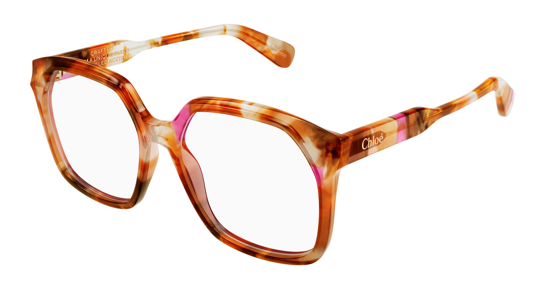 Occhiali da vista chloé ch0263o 010 havana rectangular / squared femenino taglia 53mm - Vista principale