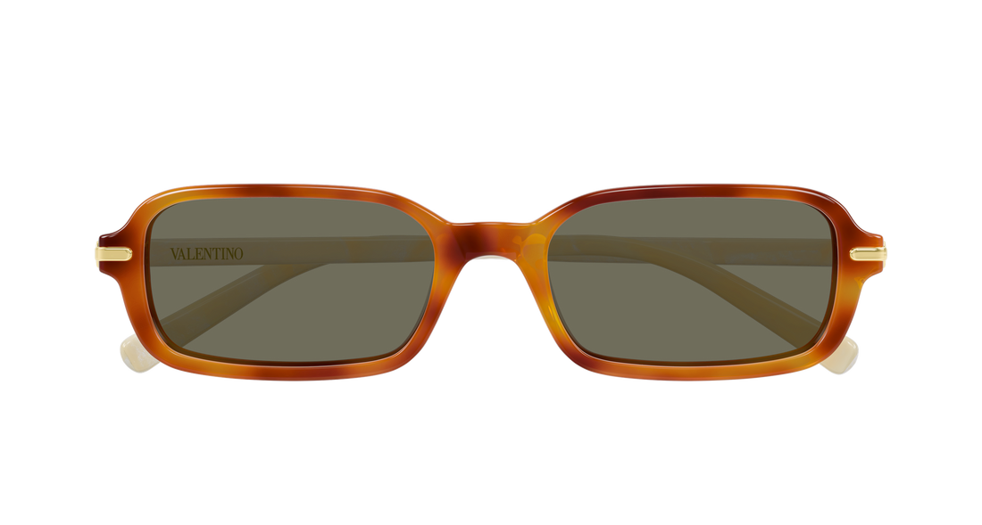 Solbriller valentino vg0047s 002 havana rectangular / squared femenino størrelse 52mm - Detaljeret visning