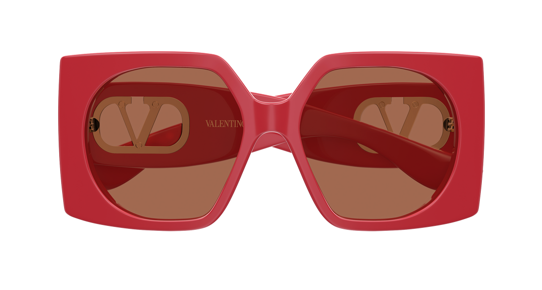 Sunglasses valentino vg0002s 003 rojo rectangular / squared femenino size 55mm - Detailed view