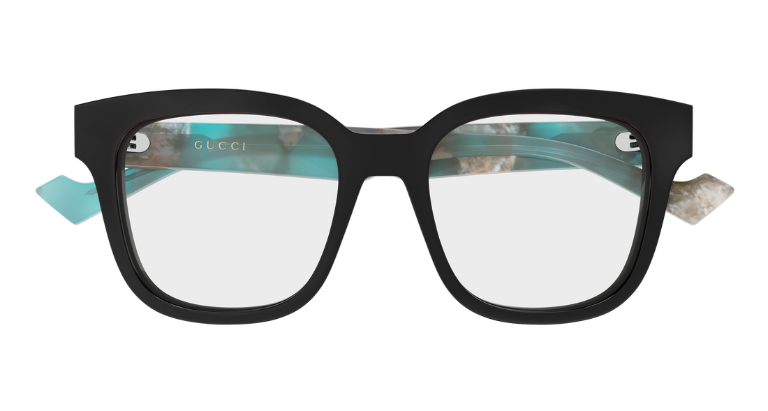 Lunettes de vue gucci gg0958o 017 negro rectangular / squared femenino taille 52mm - Vue détaillée