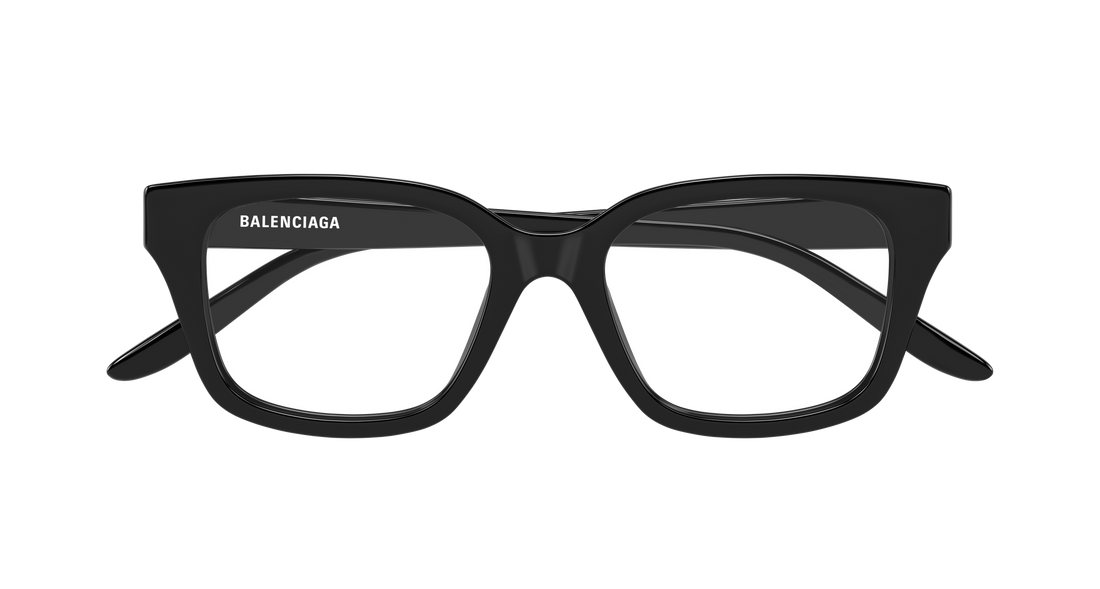 Glasögon balenciaga bb0532o 007 negro rectangular / squared femenino storlek 54mm - Detaljvy