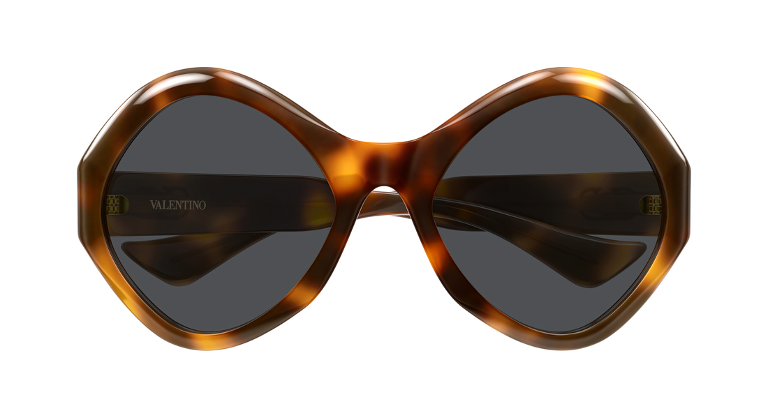 Solbriller valentino vg0069s 001 havana round/oval/panthos unisex størrelse 61mm - Detaljeret visning