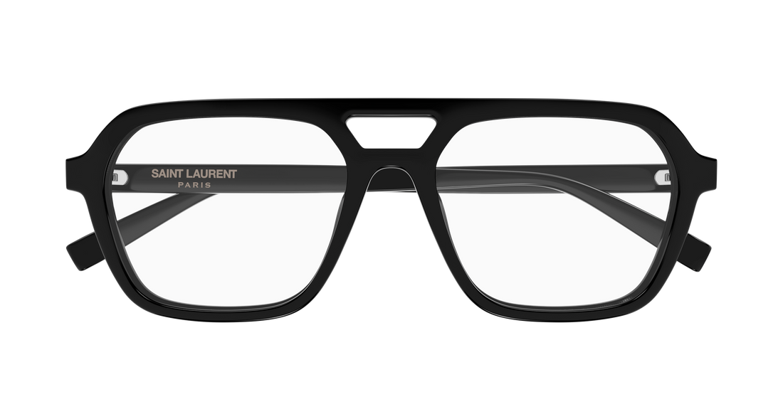 Occhiali da vista saint laurent sl 905 opt 001 negro rectangular / squared unisex taglia 55mm - Vista dettagliata