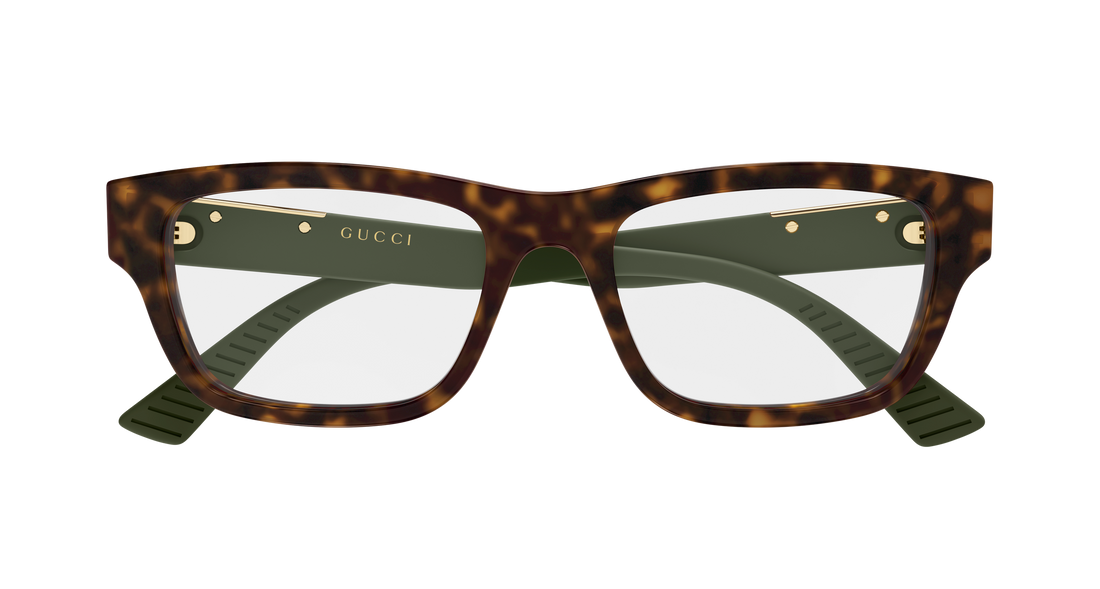Occhiali da vista gucci gg2091o 008 havana rectangular / squared masculino taglia 55mm - Vista dettagliata