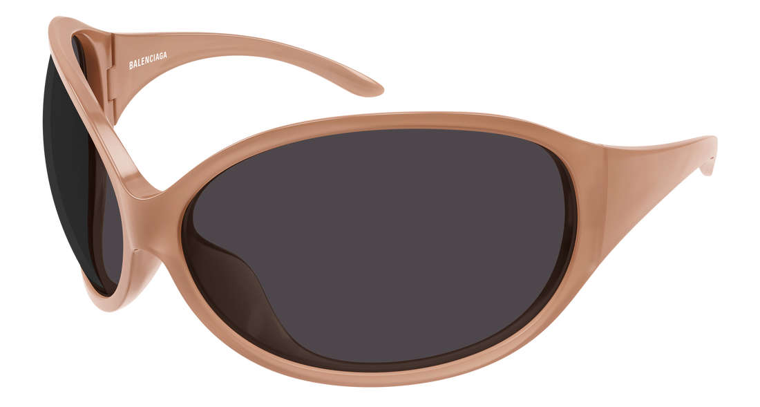 Lunettes de soleil balenciaga bb0502s 003 rosa round/oval/panthos unisex taille 88mm - Vue principale