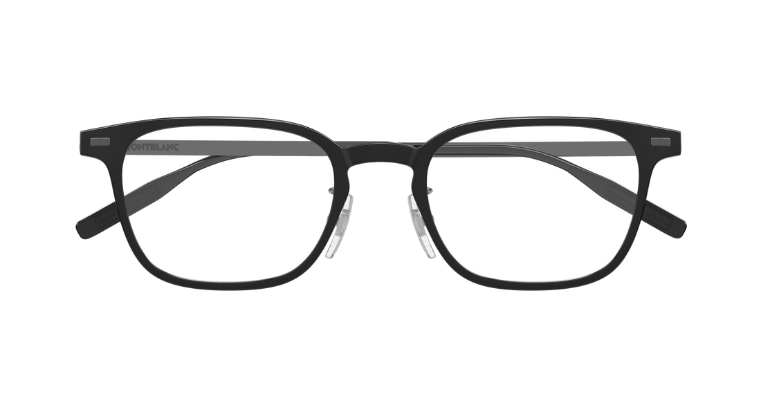 Prescription glasses montblanc mb0467ol 007 negro rectangular / squared masculino size 54mm - Detailed view