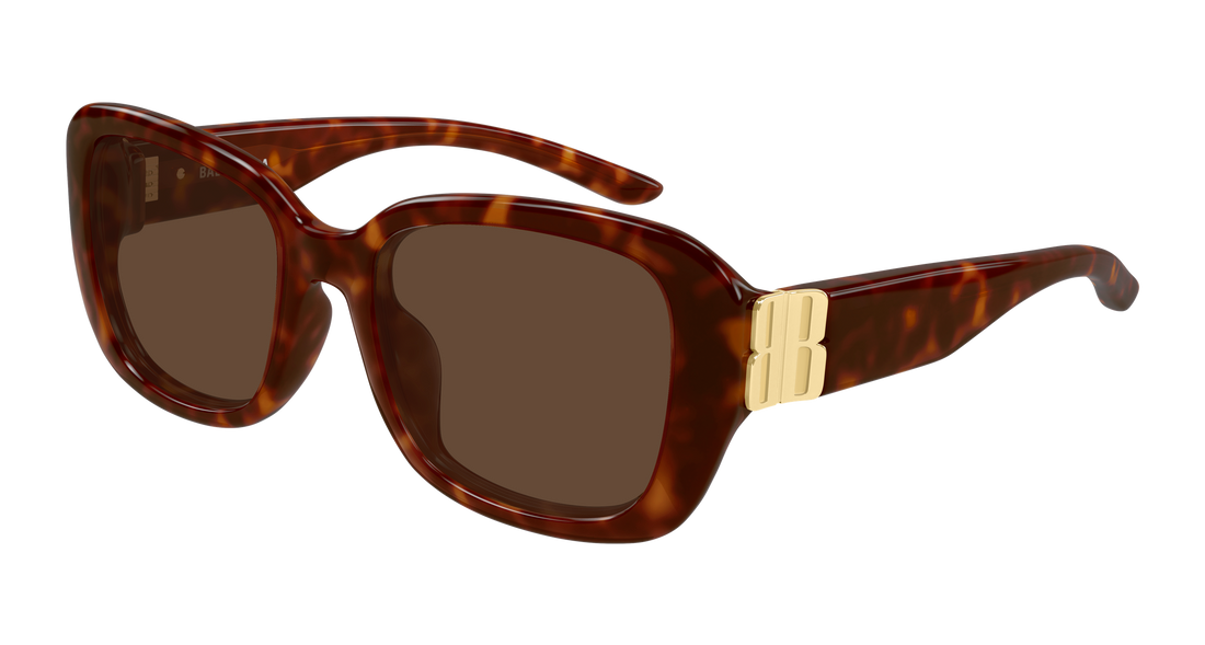 Gafas de sol balenciaga bb0508sk 002 havana rectangular / squared femenino talla 55mm - Vista principal