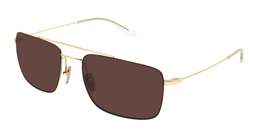 Solglasögon gucci gg2256sa 003 dorado rectangular / squared masculino storlek 59mm - Huvudvy