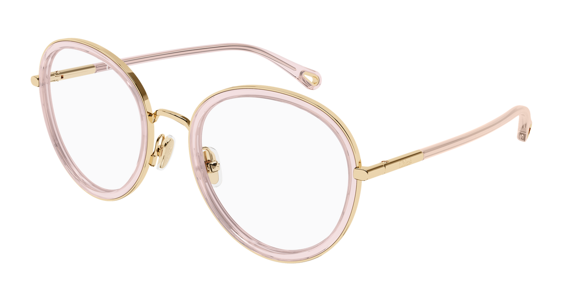 Occhiali da vista chloé ch0374o 005 dorado round/oval/panthos femenino taglia 53mm - Vista principale