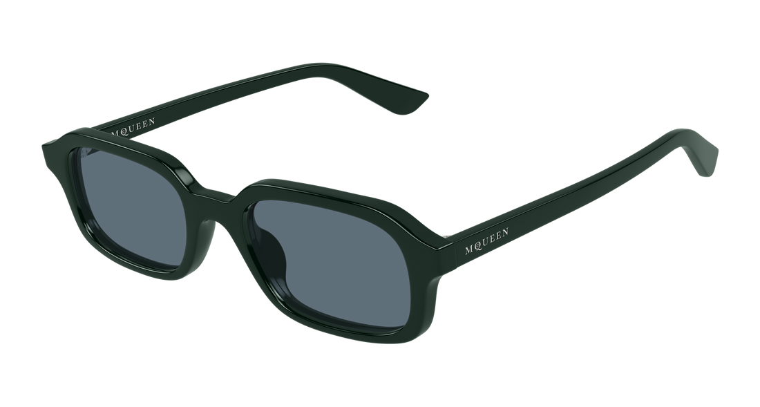 Óculos de sol alexander mcqueen am0558s 004 verde rectangular / squared masculino tamanho 51mm - Vista principal