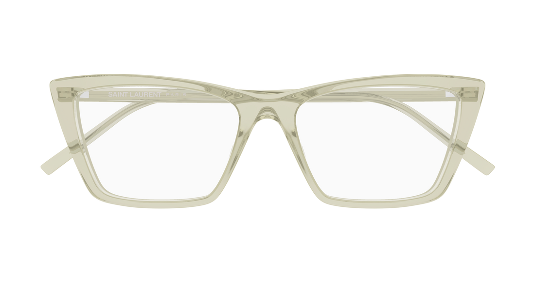 Okulary korekcyjne saint laurent sl 737 mica thin opt 010 verde rectangular / squared femenino rozmiar 54mm - Widok szczegółowy