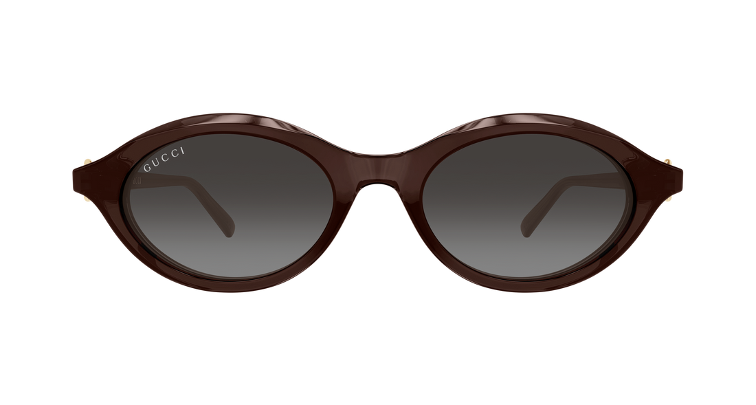 Solglasögon gucci gg2215s 005 marron round/oval/panthos femenino storlek 51mm - Detaljvy