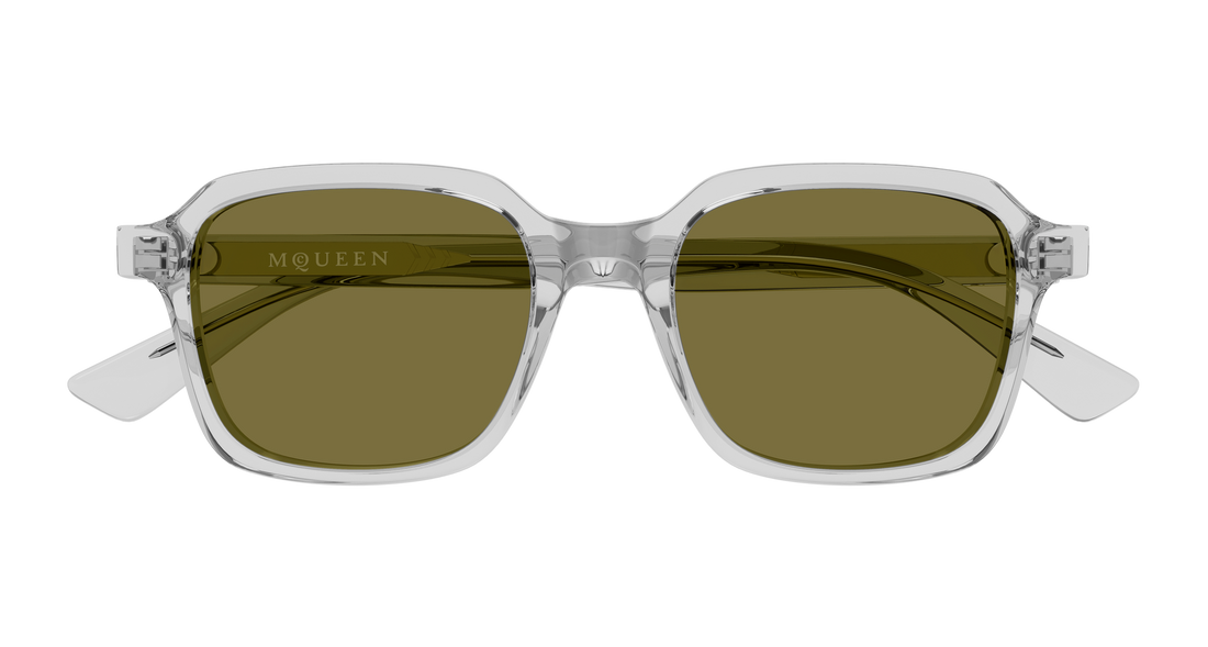 Solbriller alexander mcqueen am0571s 004 gris rectangular / squared unisex størrelse 50mm - Detaljeret visning