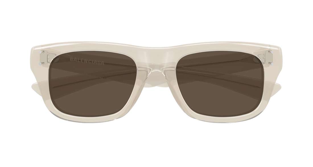 Gafas de sol balenciaga bb0521s 004 beige rectangular / squared masculino talla 53mm - Vista de detalle