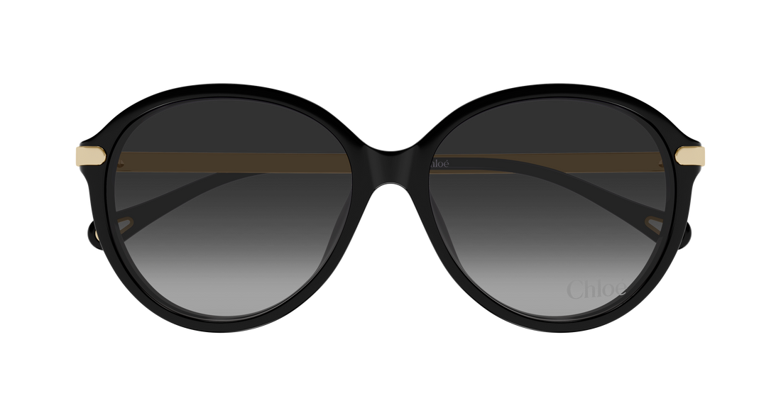 Gafas de sol chloé ch0358sk 001 negro round/oval/panthos femenino talla 59mm - Vista de detalle