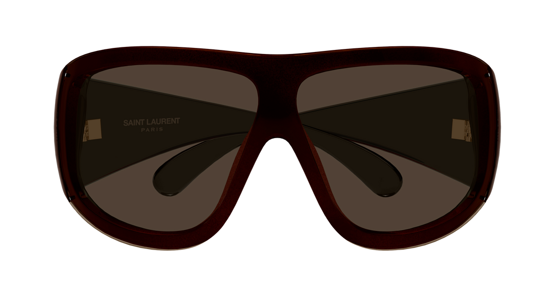 Sunglasses saint laurent sl 914 003 marron shield femenino size 99mm - Detailed view