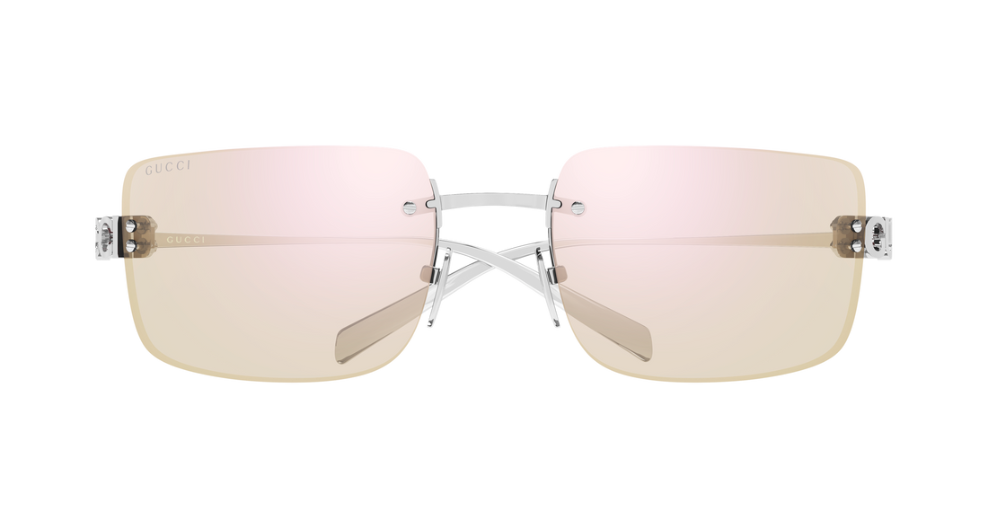 Sunglasses gucci gg2038s 003 plateado rectangular / squared femenino size 61mm - Detailed view