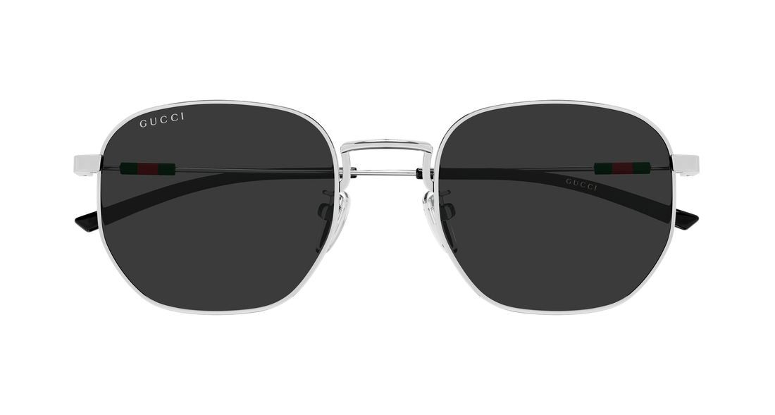 Occhiali da sole gucci gg2095s 001 plateado round/oval/panthos masculino taglia 52mm - Vista dettagliata