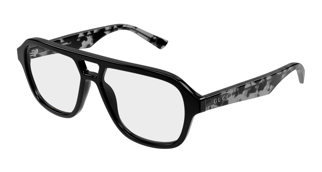 Occhiali da vista gucci gg2183o 004 negro round/oval/panthos masculino taglia 54mm - Vista principale