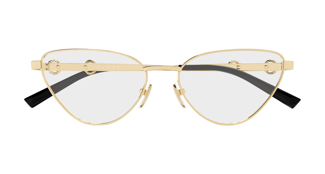 Brillen gucci gg2054o 001 dorado cat eye femenino größe 56mm - Detailansicht