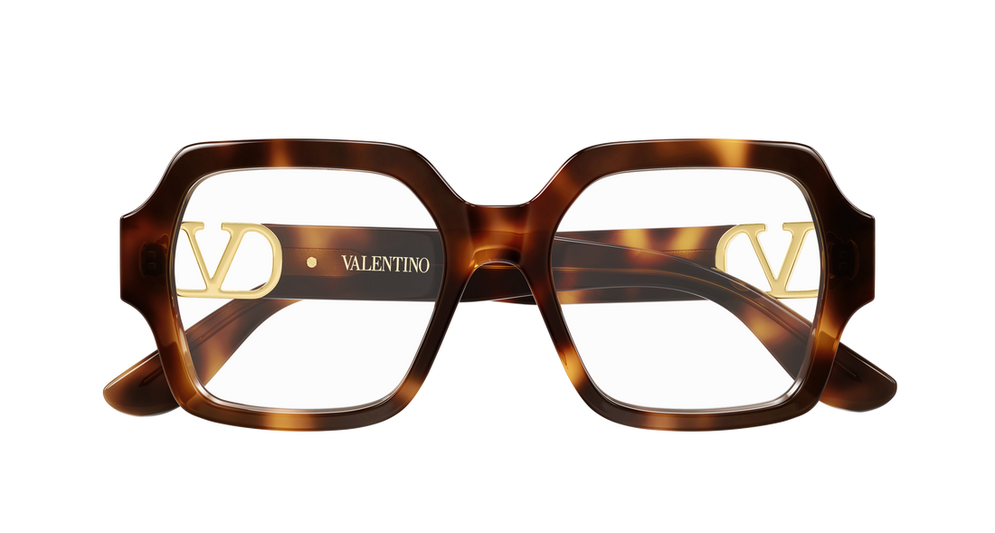 Brillen valentino vg0055o 004 havana geometrical/directional femenino maat 52mm - Detailaanzicht