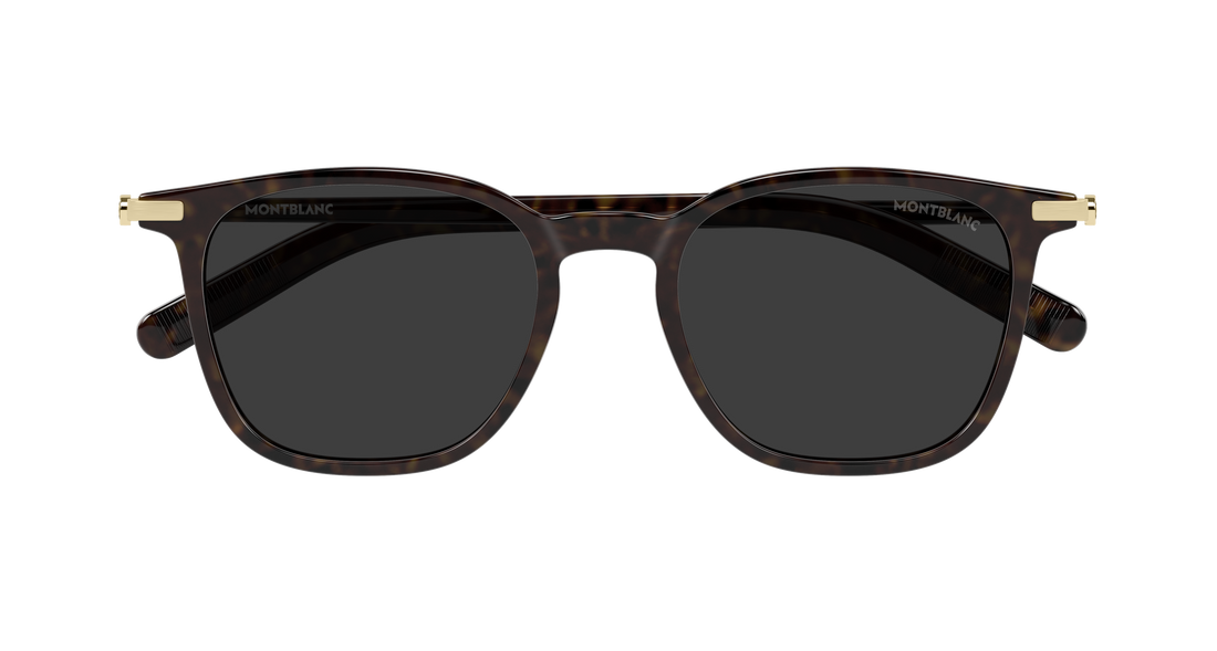 Sonnenbrillen montblanc mb0460s 003 havana rectangular / squared masculino größe 50mm - Detailansicht
