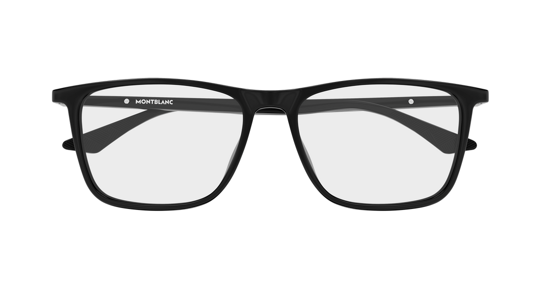 Briller montblanc mb0509o 004 negro rectangular / squared masculino størrelse 57mm - Detaljeret visning