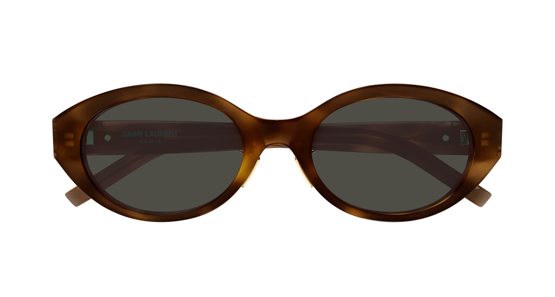 Solbriller saint laurent sl m181/j 003 havana round/oval/panthos femenino størrelse 54mm - Detaljeret visning