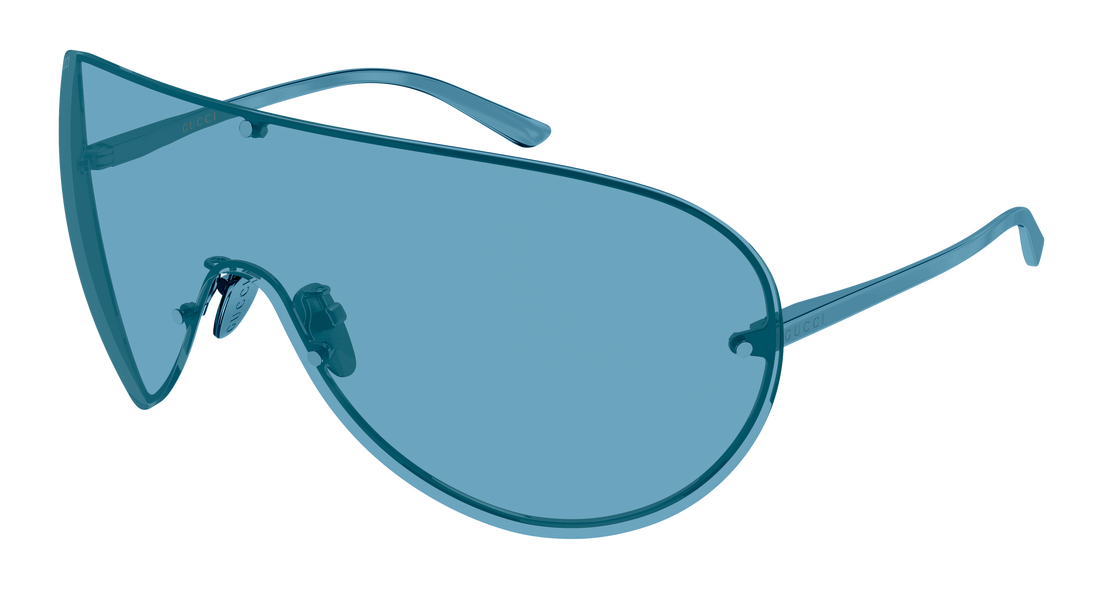 Solbriller gucci gg2271s 002 azul shield femenino størrelse 99mm - Hovedvisning